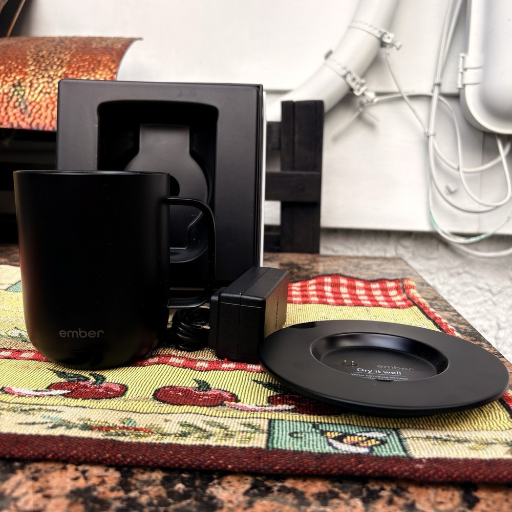 Ember 10 oz. Temperature Control Smart Mug - Black - New Out Of Box Company Logo